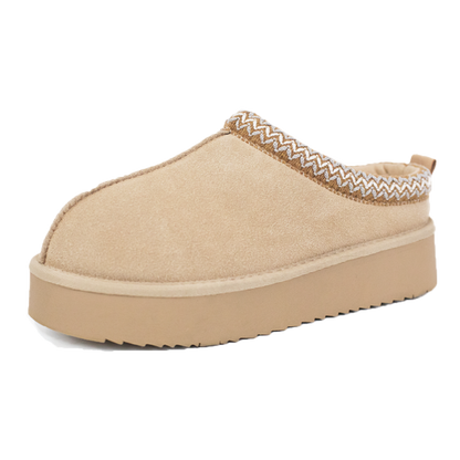 TERO WarmTeddy Premium Fluffy Lined Suede Slippers