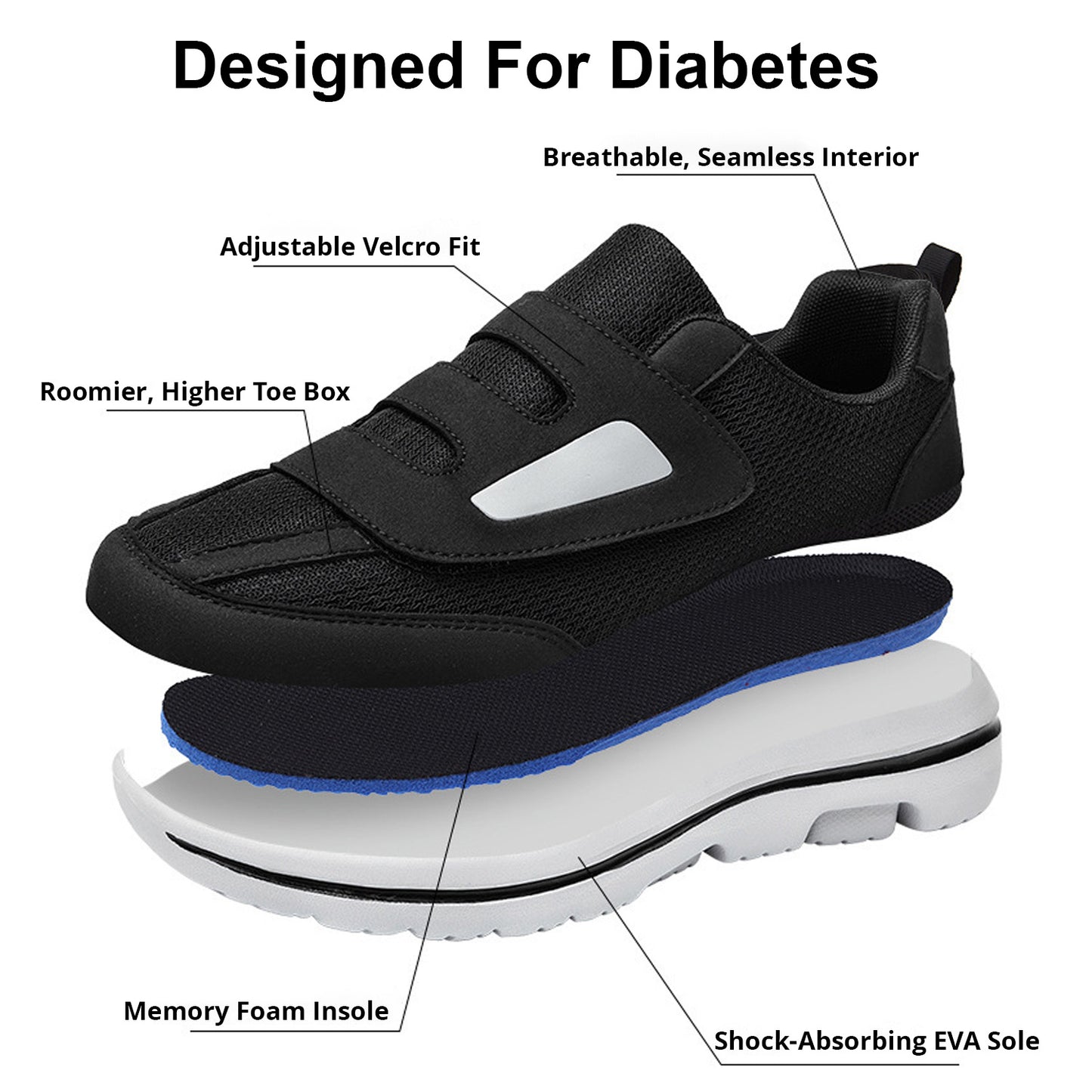 TERO EasyStep Diabetic Walking Shoes - Designed for Diabetes