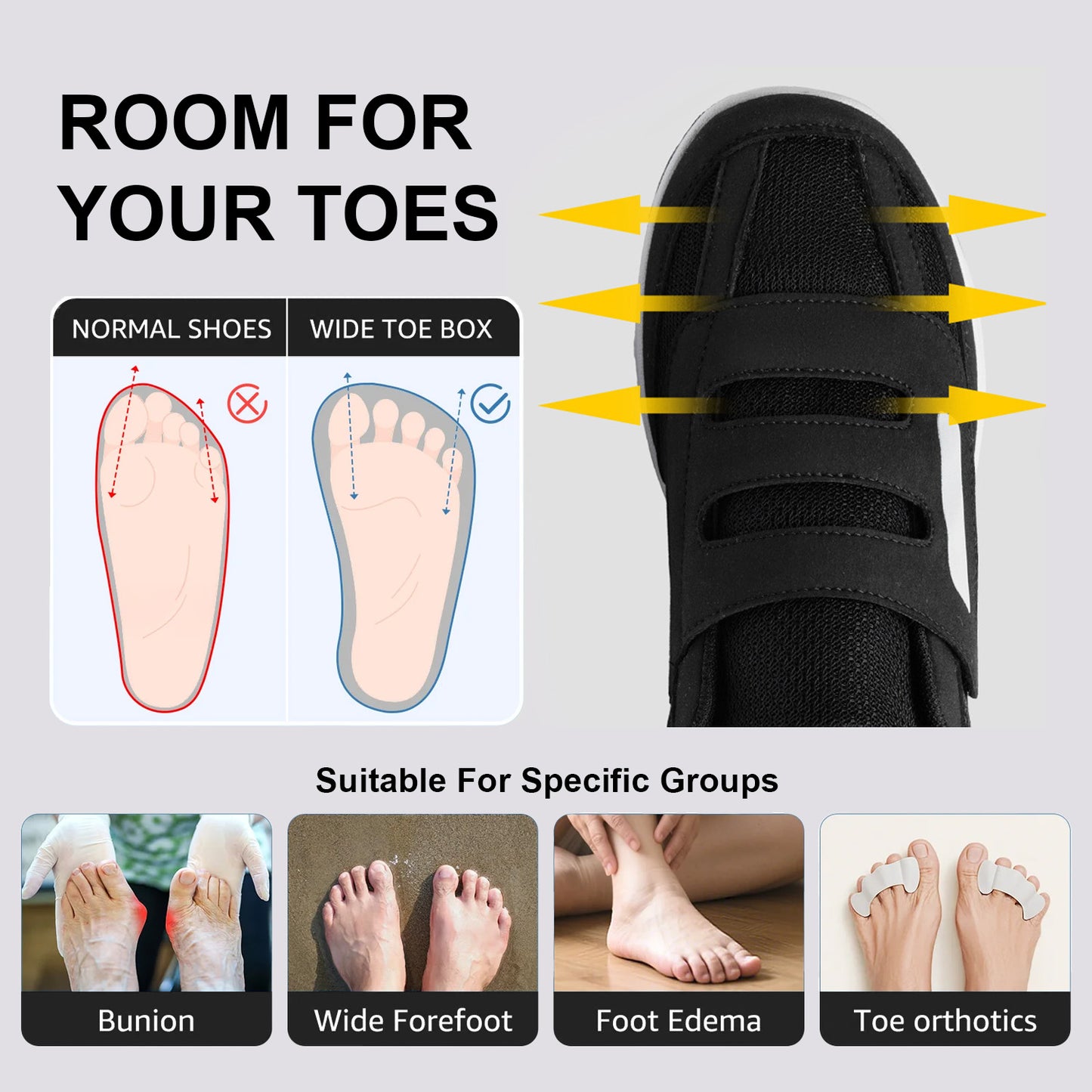 TERO EasyStep Diabetic Walking Shoes - Designed for Diabetes