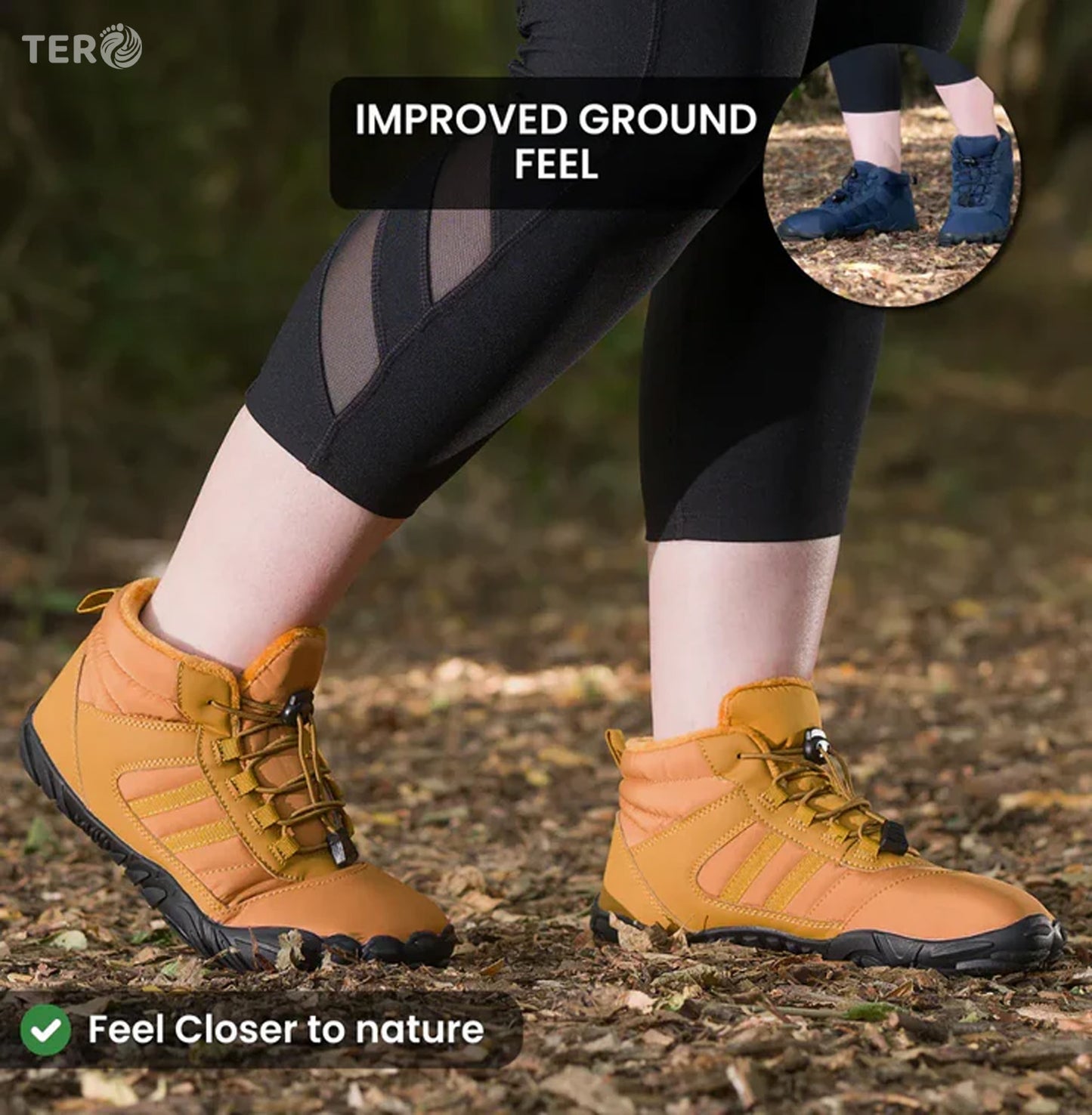 TERO Kasdava Winter Barefoot Shoes - Non-slip & Water-Resistant