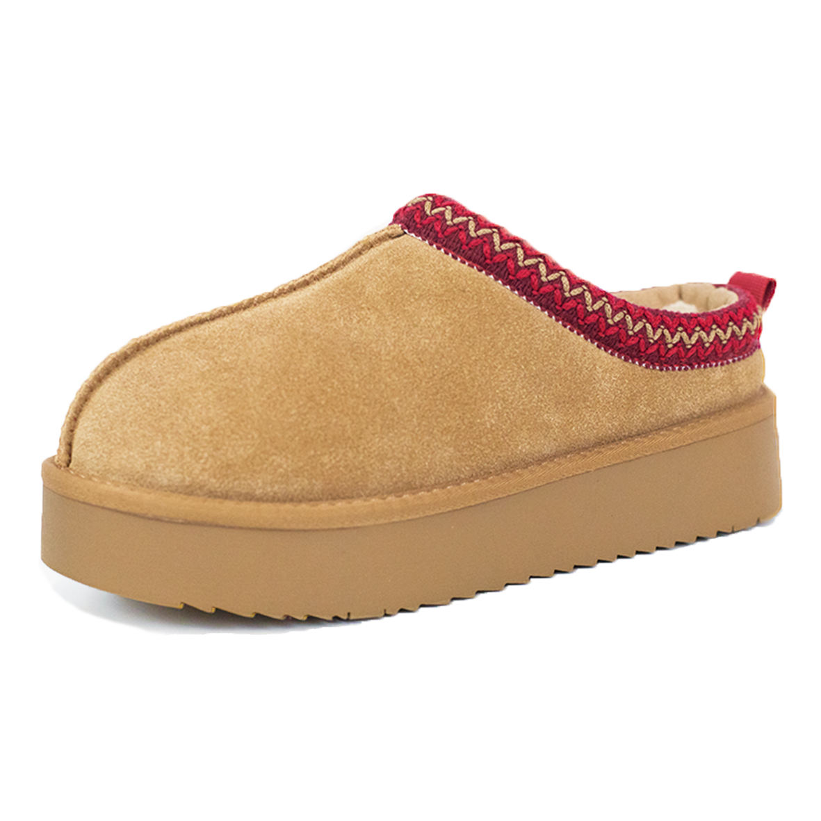 TERO WarmTeddy Premium Fluffy Lined Suede Slippers