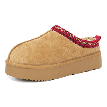 TERO WarmTeddy Premium Fluffy Lined Suede Slippers