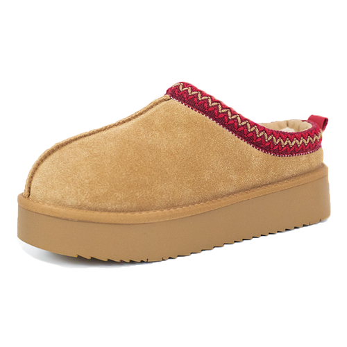TERO WarmTeddy Premium Fluffy Lined Suede Slippers
