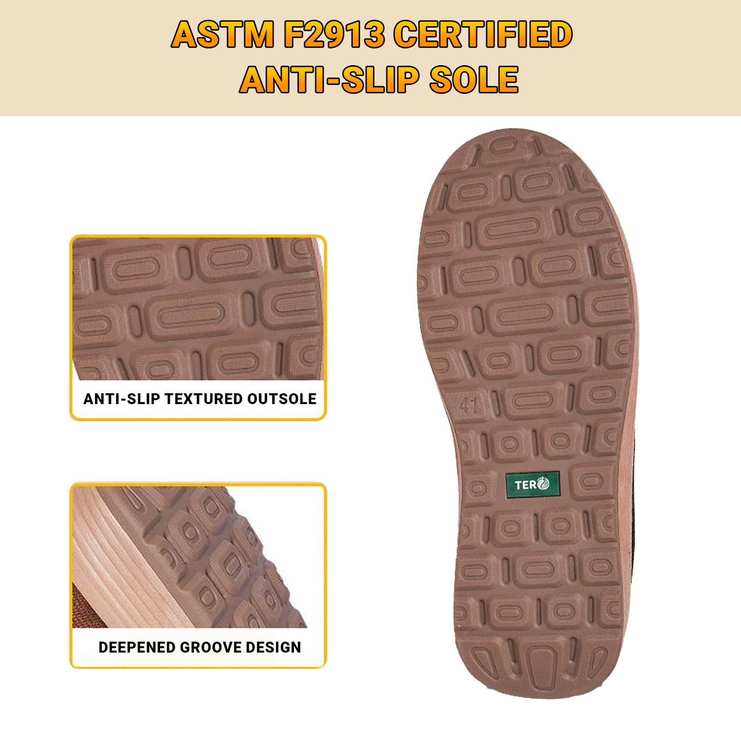 TERO Furra 360° Thermal Anti-Slip Orthopedic Unisex Winter Shoes