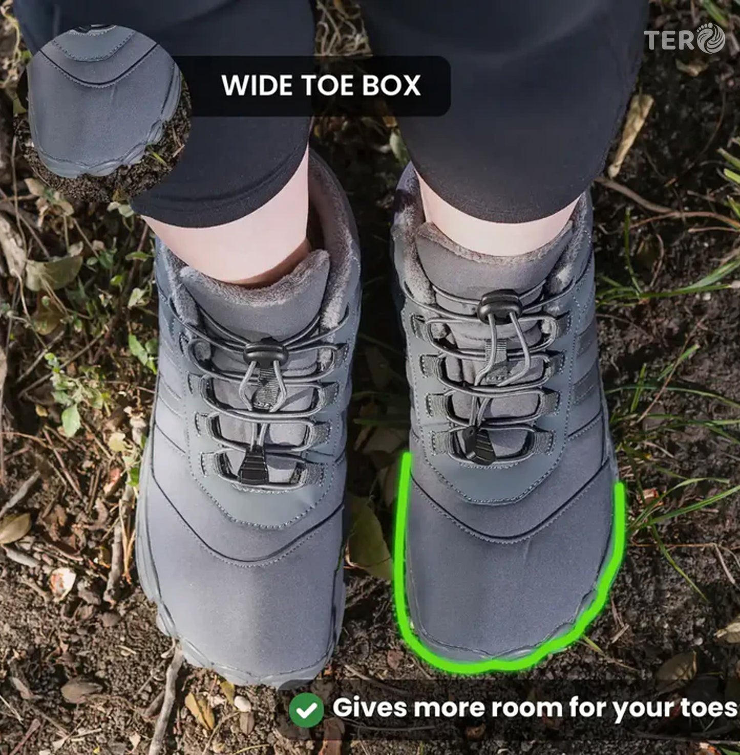 TERO Kasdava Winter Barefoot Shoes - Non-slip & Water-Resistant