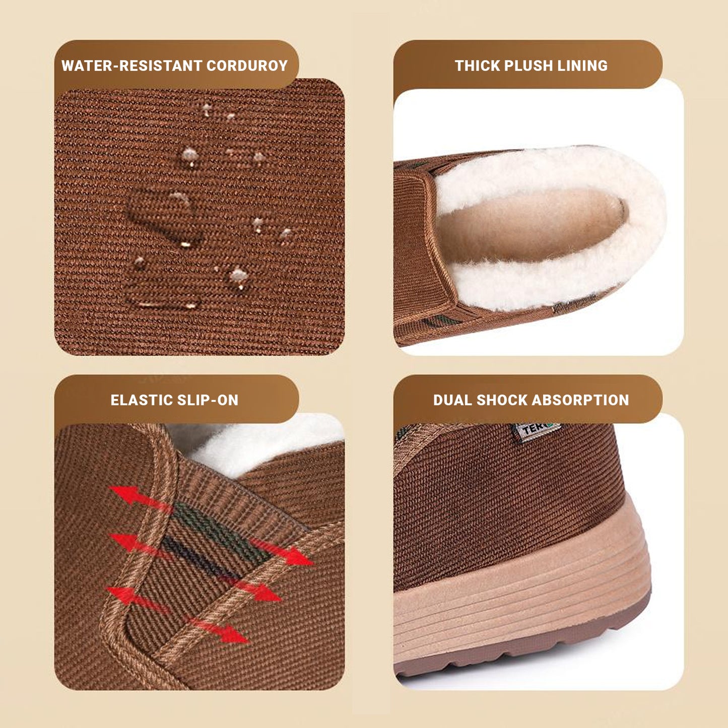 TERO Furra 360° Thermal Anti-Slip Orthopedic Unisex Winter Shoes