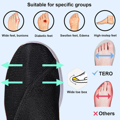 TERO EasyFit® – Wide Open Diabetic Walking Shoes