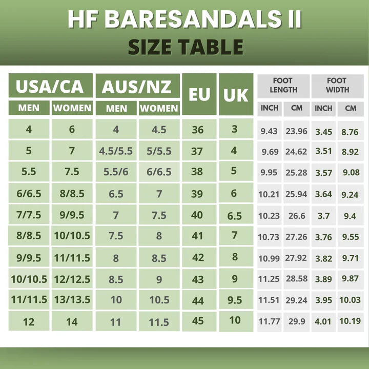 Tero Baresandals II – Ergonomic Footbed & Ultra-Lightweight Barefoot Sandals (Unisex)