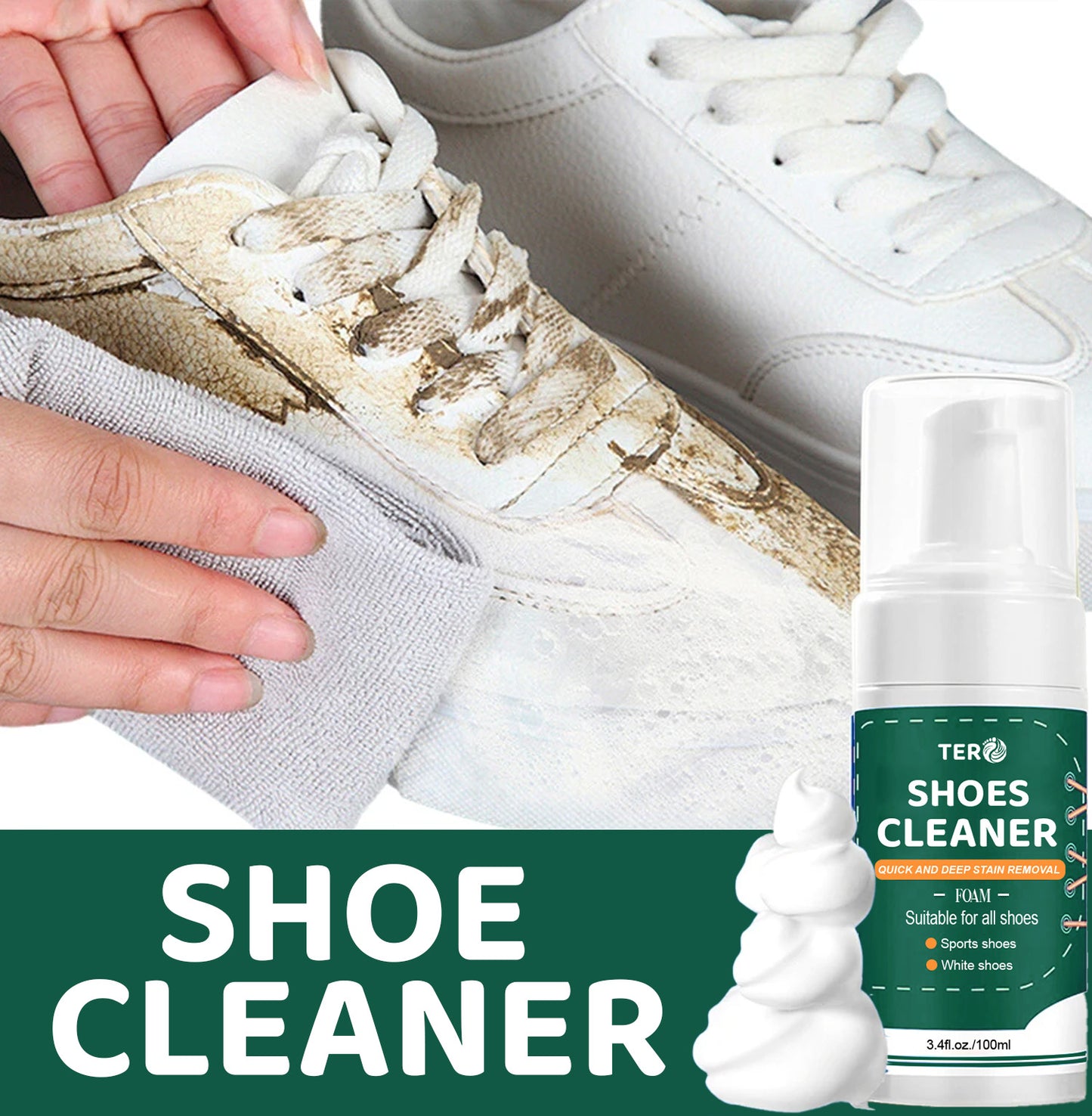 TERO Premium Foam Shoe Cleaner